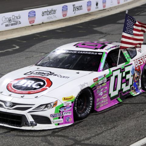 Brenden "Butterbean" Queen, who will make his NASCAR CRAFTSMAN Truck Series debut in Saturday's Wright Brand 250 at North Wilkesboro Speedway, won last year's zMAX CARS Tour Window World 125. 