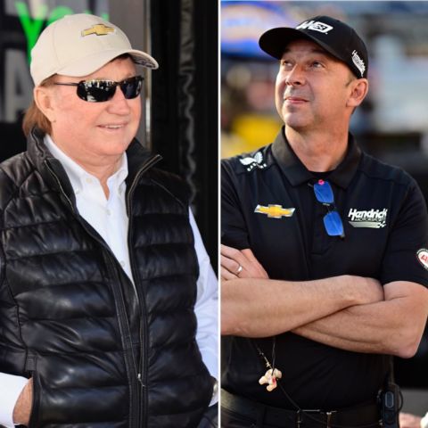 NASCAR Hall of Famers Richard Childress, left, and Chad Knaus will serve as the Honorary Pace Car Driver and Grand Marshal, respectively, in Sunday's NASCAR All-Star Race at North Wilkesboro Speedway.
